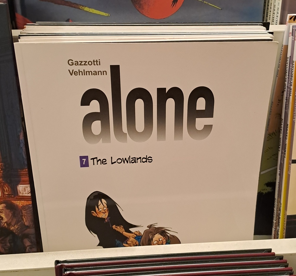 Vol 7 of Alone by Gazzotti & Vehlmann in Comic Art Museum bookshop